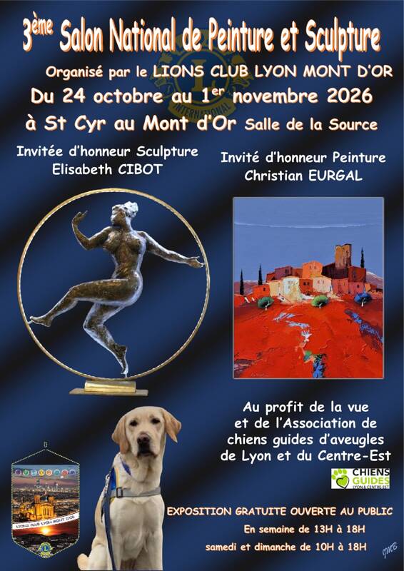 3ème Salon National de Peinture et Sculpture Saint Cyr au Mont d'Or 2026